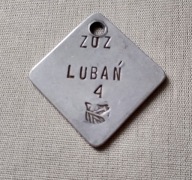 Numerek z szatni szpital Lubań Lauban PRL rarytas