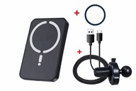 Uchwyt samochodowy ładowarka indukcyjna magnetyczna z ringiem