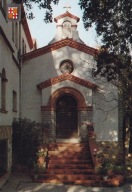 HISZPANIA - BARCELONA - KAPLICA - HERB - KATALONIA