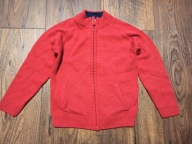 Sweter zimowy 96/98 prenatal cienki czerwony