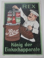 Rex - garnek parowy - zalepka reklamowa