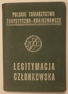 LEGITYMACJA CZŁONKOWSKA PTTK POLSKIE TOWARZYSTWO TURYSTYCZNO - KRAJOZNAWCZE