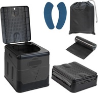 TOALETA SKŁADANA PRZENOŚNA TURYSTYCZNA WC DO WĘDKOWANIA NA KEMPING 20L