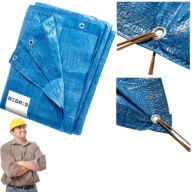 Plandeka Wodoodporna Duża Gruba Okrycie Płachta Wzmacniana 4x6m