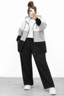 KOMPLET DRESOWY BIG SIZE MODNY DWU-CZĘŚCIOWY Roz. 56/58