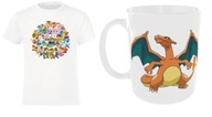 *Zestak* Koszulka Pokemon i Kubek z Postacją Charizard Rozmiar - 158