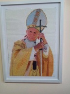Papież Jan Paweł II -Haft Diamentowy