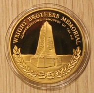 USA - POMNIK BRACI WRIGHT - KITTYHAWK, CERTYFIKAT - MENNICZY