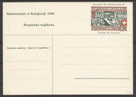 POCZTA POLOWA DLA INTERNOWANYCH W SZWAJCARII, KARTKA POCZTOWA