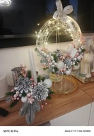 Komplet bożonarodzeniowy. Wianek + stroik