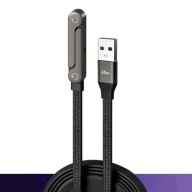 KABEL USB -TYP-C DO SZYBKIEGO ŁADOWANIA 65W OBROTOWY Z UCHWYTEM STATYWEM