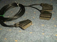 KABEL SCART EURO - scart do scart - 2 metry - 3 x EURO