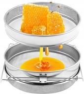 CEDZAK DO MIODU SITO PODWÓJNE NIERDZEWNE WIADRO Z REGULACJĄ 24