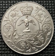 *WIELKA BRYTANIA [1795 C]*25 New Pence 1977 Elizabeth II Silver Jubilee