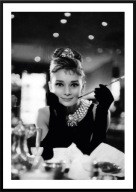 A2 PLAKAT AUDREY HEPBURN ŚNIADANIE U TIFFANY'EGO FILM KULTOWY CZARNO BIAŁY