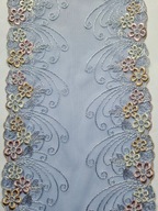 Koronka na tiulu niebieski szerokość 17cm