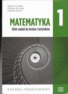 MATEMATYKA 1 KURCZAB zak.podst. PODRĘCZNIK + ZBIÓR ZADAŃ komplet BDB