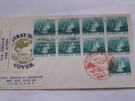 Japonia - Wyspy Riukiu - zalesianie - Mi. 44 ( 9 x ) - FDC jako list