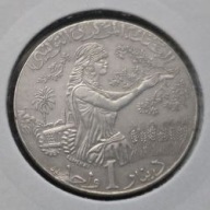 *TUNEZJA [0085]*1 Dinar 2009 (Dinar tunezyjski) Rośliny, FAO, Herb *holder