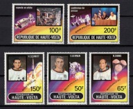 **A55 GÓRNA VOLTA 420-424 - KOSMOS APOLLO 17 - Wycena wg. Michel: 6 Euro