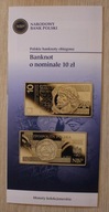 FOLDER NBP Polskie banknoty obiegowe 10 zł 2023 JĘZYK POLSKI