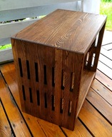 Ława drewniana, stolik kawowy, ława-kostka, rękodzieło.