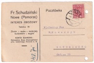Nowe Pomorze Schudziński Zboże węgiel KKO Świecie 1936r. do Nowe Miasto