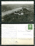 K20910)Niemcy: Drachenfels, Luftaufnahme - Hotel-Restaurant, wyslany 1960