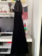 wyprzedaz S welurowa CONSORTIUM VELVET CEKINY CZARNA