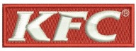 Termo Naszywka KFC Skrzydełka Hot Wings Haftowana Naprasowanka