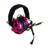 Ochronniki słuchu Earmor M32 słuchawki aktywne z mikrofonem różowe MOD4