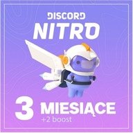 | DISCORD NITRO - 3 MIESIĄC | KOD - 2 BOOSTY |