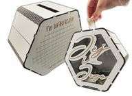 SKARBONKA na prezent dla pary WYKREŚLANA z grawerem na urodziny JEJ i JEGO