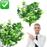 SZTUCZNE KWIATY EUKALIPTUS BORÓWKA STROIK DEKORACYJNY WIELKANOCNY | CZAKOS