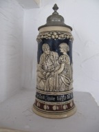 Stary kufel karczmiak 1/2L-27cm ok, 1880r -G-