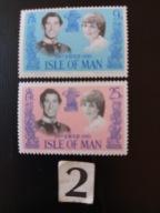 Sławni ludzie , Księżna Diana i Karol , Isle of Man MNH