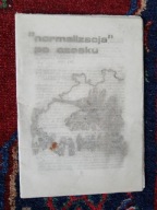 Bez debitu bibuła "Normalizacja" po czesku [1982]