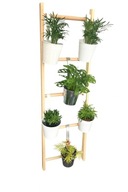 Drewniana drabinka-półka / kwietnik stojak dekoracyjny z litego drewna