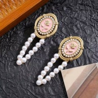 spinki biało różowa róża glamour stylowe eleganckie kobieta modne impreza