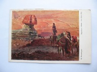 WOJCIECH KOSSAK NAPOLEON W EGIPCIE SFINKS przedwojenna POCZTÓWKA