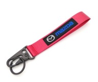 Brelok breloczek SMYCZ smyczka MAZDA Haft czerwona