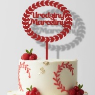 topper na tort dekoracja RÓŻNE KOLORY PERSONALIZACJA!!!