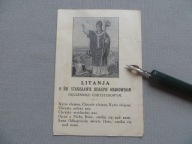 POZNAŃ LITANJA ŚW. STANISŁAW BISKUP KRAK. ŚWIĘTY OBRAZEK 1926 przedw. -1