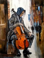 Obraz na płótnie " Melodia Samotności" Autor: Grzegorz Zalewski