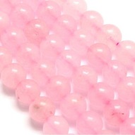 H6- KWARC RÓŻOWY - kula - 8mm - 17 sztuk
