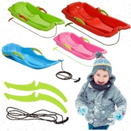 SANKI PLASTIKOWE Z HAMULCEM RĘCZNYM Z OPARCIEM ŚLIZGI KAROL MARMAT DUŻE