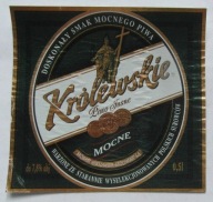 ETYKIETA PIWO KRÓLEWSKIE MOCNE BROWAR WARSZAWA