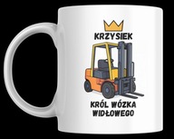 Śmieszny FOTO Kubek, prezent dla fana lub operatora maszyn - wózek widłowy