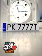 Tablice rejestracyjne PK 7777T Sztab 7668