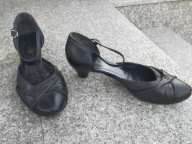 RYŁKO nr 37,5 czarne wygodne sandałki skóra